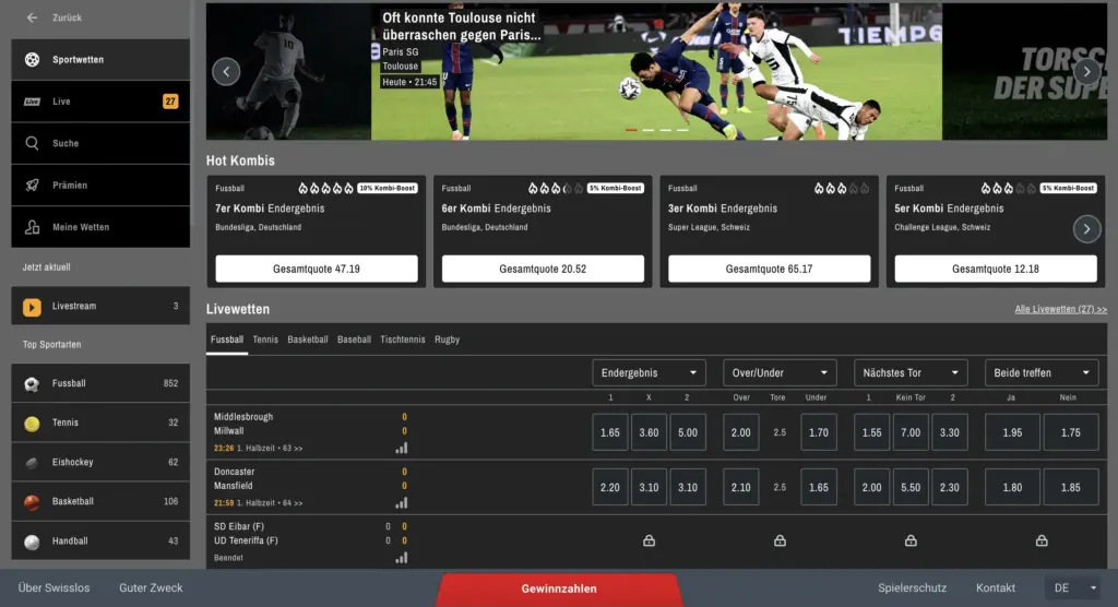 Sporttip App Wetten